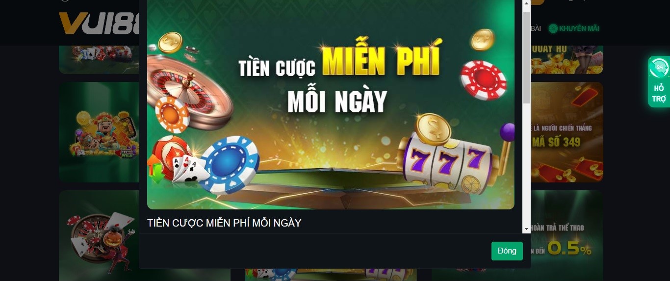 Khuyến mãi VUI88 luôn tổ chức các chương trình hàng ngày